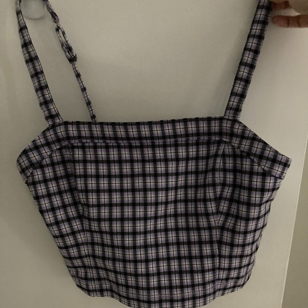 Hollister Plaid Crop Top